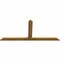Ekena Millwork Portland Rough Sawn Timber Gable Bracket, Western Red Cedar, 96"W x 44"H x 2"D x 6"F, 11/12 Pitch GBW096X44X0206POR00RWR - alternate 3